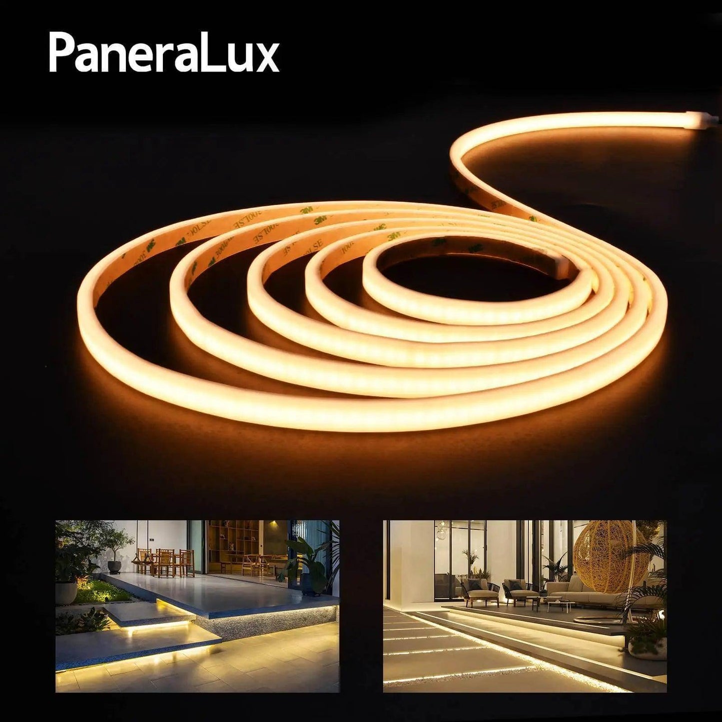 Application of PaneraLux Outdoor Step Lights Strips