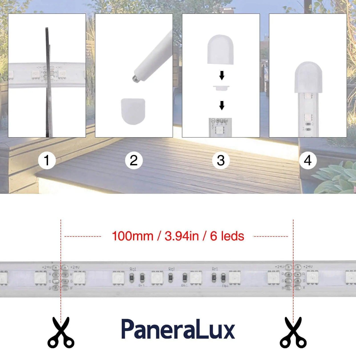 Cut and Reseal Instruction for PaneraLux Outdoor Backlights