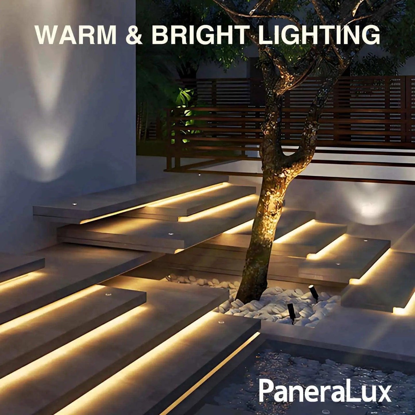 Effect for Stair PaneraLux Outdoor Step Lights Strips