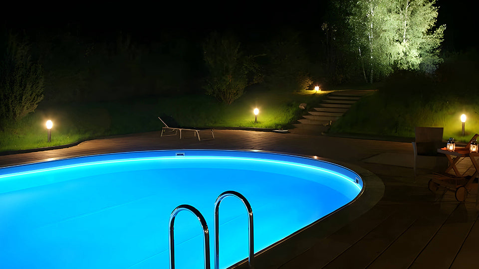 under coping pool lighting